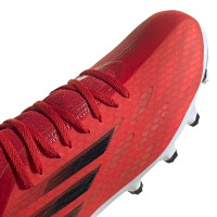 adidas X Speedflow.3 Gazon Naturel Gazon Artificiel Chaussures de Foot (MG) Rouge Noir Rouge