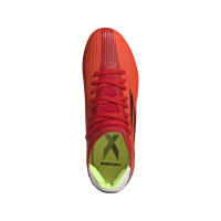 adidas X Speedflow.3 Gazon Naturel Chaussures de Foot (FG) Enfants Rouge Noir Rouge