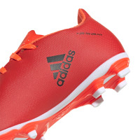 adidas X Speedflow.4 Gazon Naturel Gazon Artificiel Chaussures de Foot (FxG) Enfants Rouge Noir Rouge
