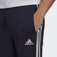 Pantalon Adidas Essentials Fleece Fasered Cuff 3 bandes Bleu