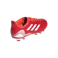 Adidas Copa Sense.4 Chaussures de foot en gazon synthétique pour enfant Rouge Blanc Rouge