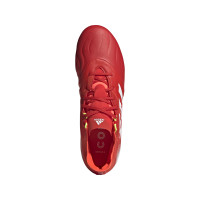 adidas Copa Sense.2 Gazon Naturel Chaussures de Foot (FG) Rouge Blanc Rouge