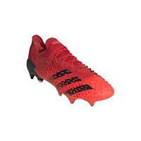 adidas Predator Freak.1 Low Ijzeren-Nop Voetbalschoenen (SG) Rood Zwart Rood