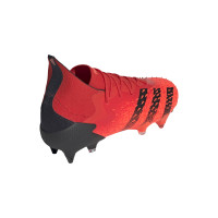 adidas Predator Freak.1 Ijzeren-Nop Voetbalschoenen (SG) Rood Zwart Rood