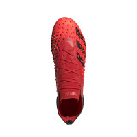 adidas Predator Freak.1 Crampons Vissés Chaussures de Foot (SG) Rouge Noir Rouge