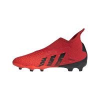 adidas Predator Freak.3 LL Terrain sec Chaussures de Foot (FG) Enfants Rouge Noir Rouge