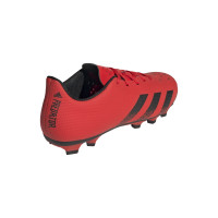 adidas Predator Freak.4 Gazon Naturel Gazon Artificiel Chaussures de Foot (FxG) Rouge Noir Rouge