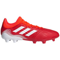 adidas Copa Sense.3 Gazon Naturel Chaussures de Foot (FG) Rouge Blanc Rouge