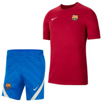 Nike FC Barcelona Strike Trainingsset 2021-2022 Kids Rood Blauw