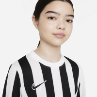 Nike Striped Division IV Maillot de Foot Manches Longues Enfants Blanc Noir