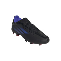 adidas X Speedflow.3 Gazon Naturel Chaussures de Foot (FG) Enfants Noir Bleu Rouge