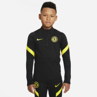 Nike Chelsea Strike Drill Survêtement 2021-2022 Enfants Noir Jaune