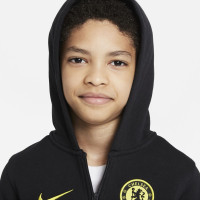 Nike Chelsea NSW Sweat à capuche Full-Zip 2021-2022 Enfants Noir Jaune