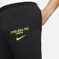 Nike Chelsea GFA Fleece Pantalon d'Entraînement 2021-2022 Noir Jaune