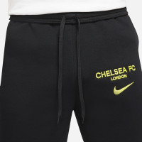 Nike Chelsea GFA Fleece Survêtement 2021-2022 Noir Jaune