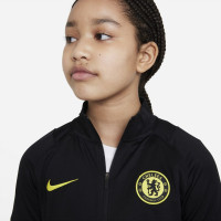Nike Chelsea Strike Survêtement 2021-2022 Enfants Noir Jaune