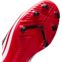 Nike Mercurial Superfly 8 Club CR7 Terrain sec / artificiel Chaussures de Foot (MG) Enfants Rouge Noir Blanc Orange