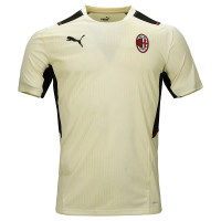 PUMA AC Milan Trainingsshirt 2021-2022 Crème Zwart