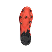 adidas Predator Freak.2 Gazon Naturel Chaussures de Foot (FG) Rouge Noir Rouge