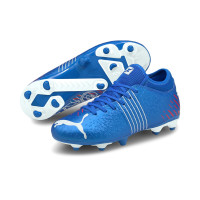 PUMA FUTURE Z 4.2 Gazon Naturel Gazon Artificiel Chaussures de Foot (MG) Enfants Bleu Blanc