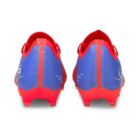 PUMA Ultra 3.3 Gazon Naturel / Gazon Artificiel Chaussures de Foot (MG) Rouge Blanc