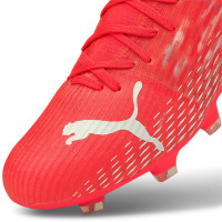 PUMA Ultra 3.3 Gazon Naturel / Gazon Artificiel Chaussures de Foot (MG) Rouge Blanc