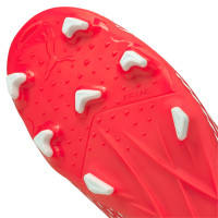 PUMA Ultra 4.3 Gazon Naturel Gazon Artificiel Chaussures de Foot (MG) Enfants Rouge Blanc