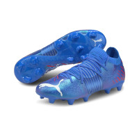 PUMA FUTURE 1.2 Gazon Naturel Gazon Artificiel Chaussures de Foot (MG) Bleu Blanc