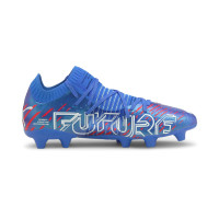 PUMA FUTURE 1.2 Gazon Naturel Gazon Artificiel Chaussures de Foot (MG) Bleu Blanc