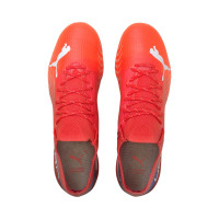 PUMA Ultra 1.3 Gazon Naturel Gazon Artificiel Chaussures de Foot (MG) Rouge Blanc