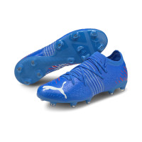 Chaussures de Foot PUMA FUTURE Z 2.2 sur gazon artificiel (MG) Bleu et blanc