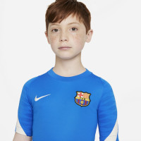 Nike FC Barcelona Strike Trainingsset 2021-2022 Kids Blauw Lichtgrijs