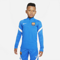 Nike FC Barcelona Strike Haut d'Entraînement 2021-2022 Enfants Bleu Gris clair