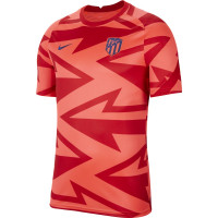 Nike Atletico Madrid Pre-Match Trainingsshirt 2021-2022 Rood Blauw