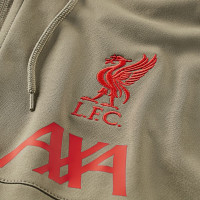 Nike Liverpool Strike Veste d'Entraînement à Capuche 2021-2022 Marron Rouge