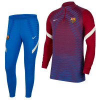 Nike FC Barcelone Elite Drill Survêtement 2021-2022 Rouge Bleu