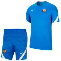 Nike FC Barcelona Strike Trainingsset 2021-2022 Kids Blauw Lichtgrijs