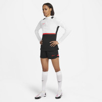 Nike Academy 21 Short d'Entraînement Femmes Noir Rouge vif