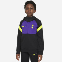 Nike Tottenham Hotspur Fleece Hoodie Half-Zip 2021-2022 Enfants Noir Violet Vert vif