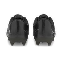 Puma Ultra 4.3 Gazon/gazon artificiel Chaussures de Foot (MG) pour enfants Noir/argenté Gris foncé