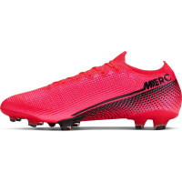 Nike Mercurial Vapor 13 Elite Gras Voetbalschoenen (FG) Roze Zwart