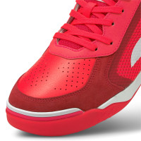 PUMA Ibero II Chaussures de Foot en Salle (IT) Rouge Blanc Rouge Foncé
