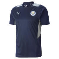 PUMA Manchester City Trainingsshirt 2021-2022 Donkerblauw Grijs