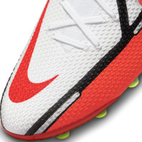 Nike Phantom GT 2 Elite Gazon Artificiel Chaussures de Foot (AG) Blanc Rouge Jaune