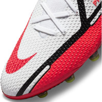 Nike Phantom GT 2 Elite DF Gazon Artificiel Chaussures de Foot (AG) Blanc Rouge Jaune