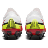 Nike Phantom GT 2 Elite Crampons Vissés Chaussures de Foot (SG) Anti-Clog Blanc Rouge Jaune