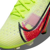 Nike Mercurial Vapor 14 Elite Gazon Naturel Chaussures de Foot (FG) Jaune Rouge Noir