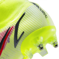 Nike Mercurial Superfly 8 Elite Crampons Vissés Chaussures de Foot (SG) Anti-Clog Jaune Rouge Noir