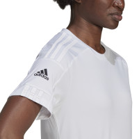 Maillot de football adidas Squadra 21 pour femme, blanc et noir