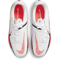 Nike Phantom GT 2 Academy Gazon Naturel Gazon Artificiel Turf Chaussures de Foot (MG) Enfants Blanc Rouge Jaune